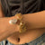 Gold Pearl Drop Bracelet