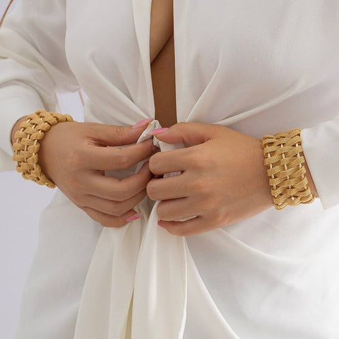 Rustic Gold Mesh Bracelet