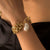 Gold Pearl Drop Bracelet