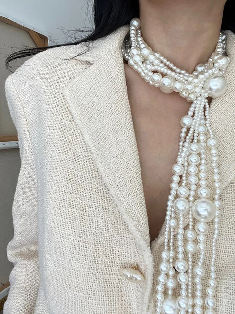 Pearl Neck Scarf