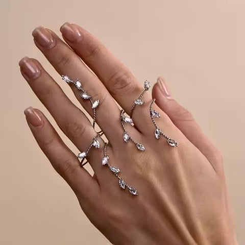 Lux Leaf Rings