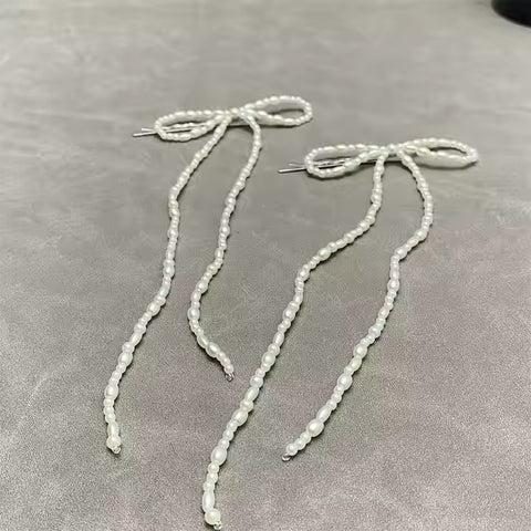 White Pearl Hair Accessory