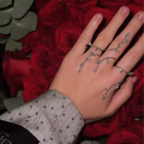 Lux Leaf Rings