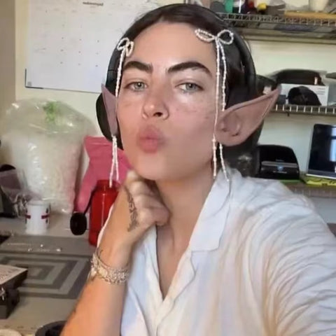 White Pearl Hair Accessory
