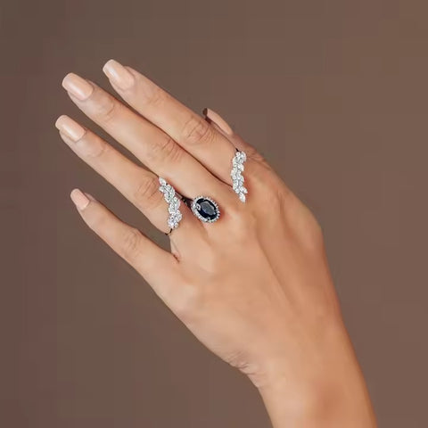 Twin Flora Ring