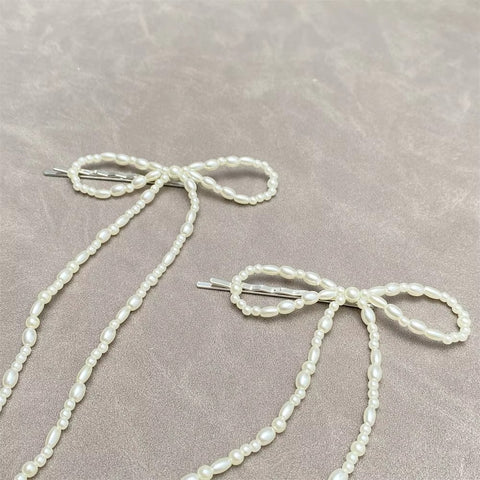 White Pearl Hair Accessory