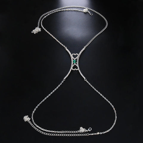 Emerald Hearted Bodychain