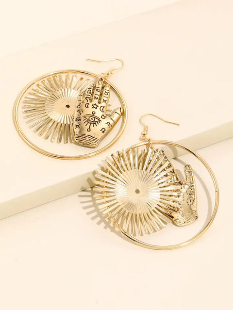 Future Hand Drop Earrings