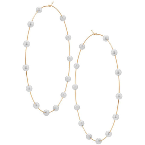 Pearl Hoops