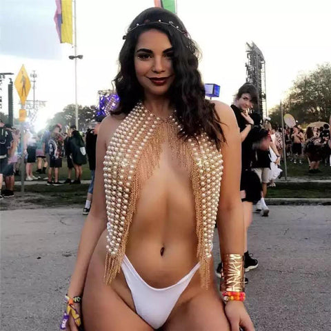 Pearl Mesh Cape
