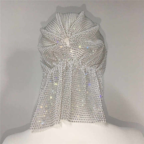 Rhinestone Luxury Headscarf